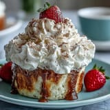 Cinco de Mayo Tres Leches Cupcakes with whipped cream and cinnamon topping, a festive Mexican dessert treat.