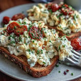 Fluffy protein-packed cottage cheese scrambled eggs perfect for a quick, savory brunch.