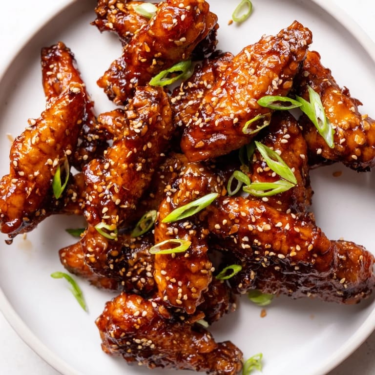 Oven-baked Asian Sticky Wings arranged on a wire rack, deeply caramelized and glistening, ready to be enjoyed as a snack.