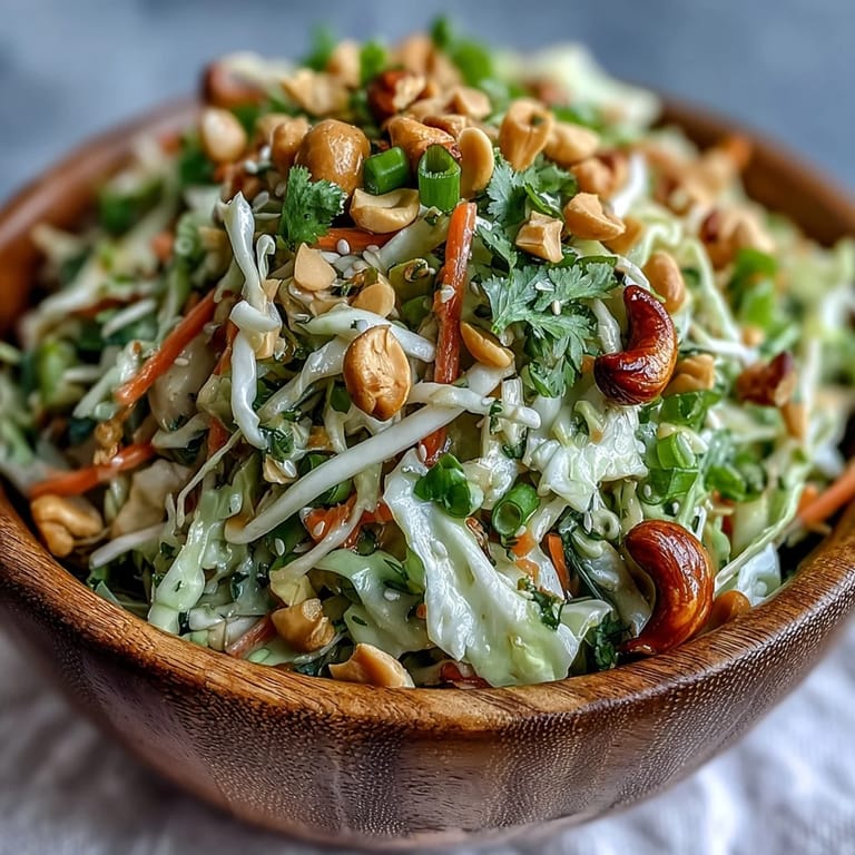 Vegan Asian Cabbage Salad served as a refreshing side dish, perfect with grilled meats or noodles.